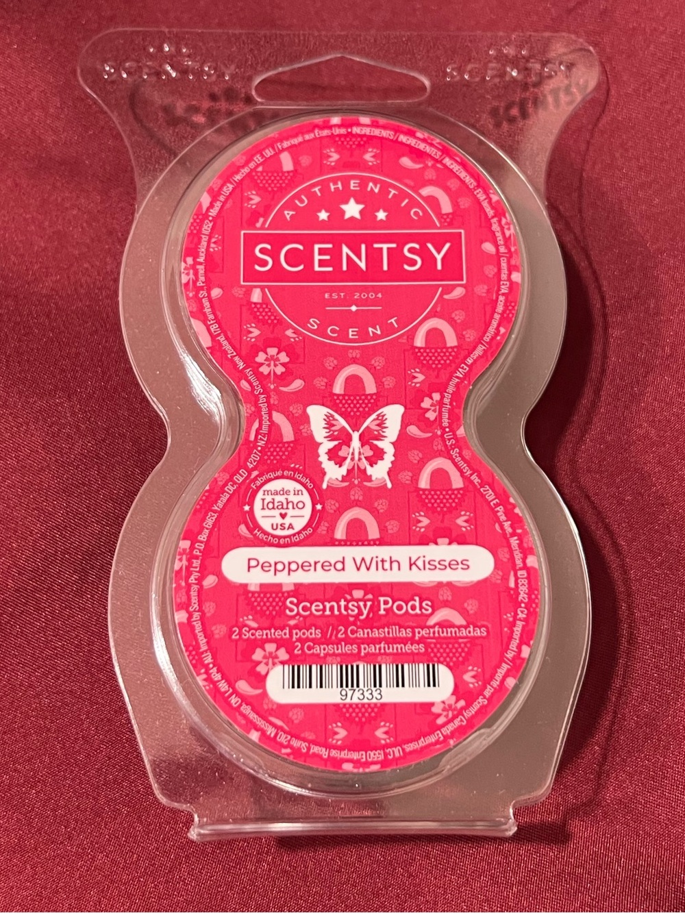 Scentsy Pink Peppered With Kisses Scented Pods